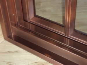 Copper Window - Copper Interiors and Exteriors with Hand Rubbed Bronze Patina. True Divided Lites