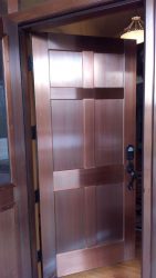 6 Panel Copper Entry Door Unit